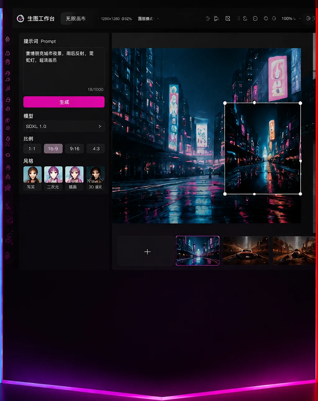 AI 圖像工作台主視覺